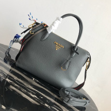 Prada 2020 Leather Tote Shoulder Bag,31cm - 프라다 2020 여성용 레더 토트 숄더백 ,1BA157-5,31cm,그레이