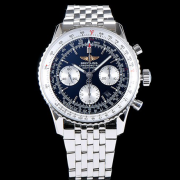 32위 Breitling 브라이틀링 신형 "네비타이머1 B01크로노그래프" 43mm 블루 다이얼 7750B-2오토매틱 무브먼트 bre0318 - Breitling Navitimer Bracelet Best Edition Chronograph Blue Dial 7750B-2 High Quilty Automatic Movement