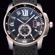  Cartier 까르띠에 칼리브 드 까르띠에 스위스 2824 오토매틱 무브먼트 블랙다이얼 스크래치 방지 사파이어 크리스탈 글라스 최고급 옵션 car0521 - Cartier Calibre De Cartier Tank Swiss 2824 Automatic Movment