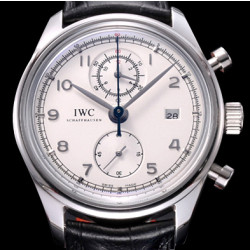 IWC 포르투기즈 칼리버 IW390403 클래식 모델 크로노그래프 화이트 다이얼 오토매틱 무브먼트 iwc0308 - IWC Portuguese Kaliber Chronograph Classic White Dial Automatic Movement