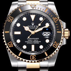 (실사영상) Rolex "금장모델 베스트" 블랙 세라믹 베젤 블랙 다이얼 오이스터 브레이슬릿 스위스 ETA 2836-2 오토매틱 무브먼트 rol0735 - Rolex TOP Grade Qualit Submariner Blacj Ceramic Bezel Black Dial Oyster Bracelet SWISS ETA 2836 A2 Automatic Movement