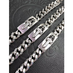  Chrome Hearts 크롬하츠 925실버 대거 남녀 팔찌 3디자인(폭15mm)