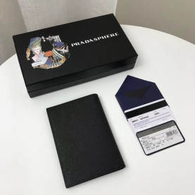 Prada 프라다 사피아노 Saffiano Passport Case , 2MV017 - 프라다 사피아노 남여공용 여권지갑 PRAW0148,14CM.블랙,블루