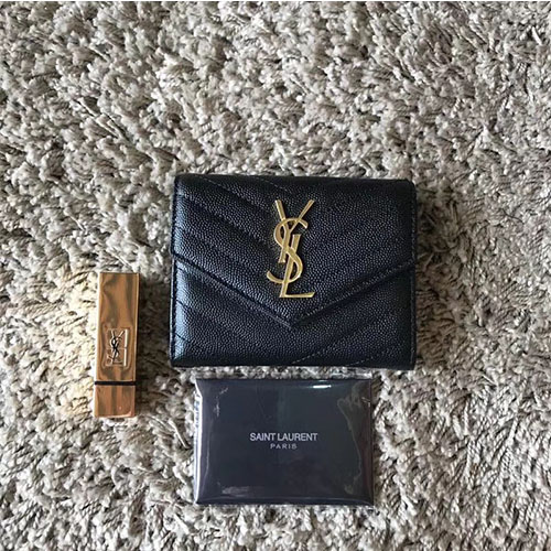 47위 SAINT LAURENT 입생로랑 컴팩트 트리폴드 반지갑 403943