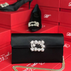 Roger Vivier 로저비비에 플라워 새틴 클러치&숄더 9가지 색상 24CM R30440