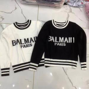 Balmain 발망 라인 라운드 니트