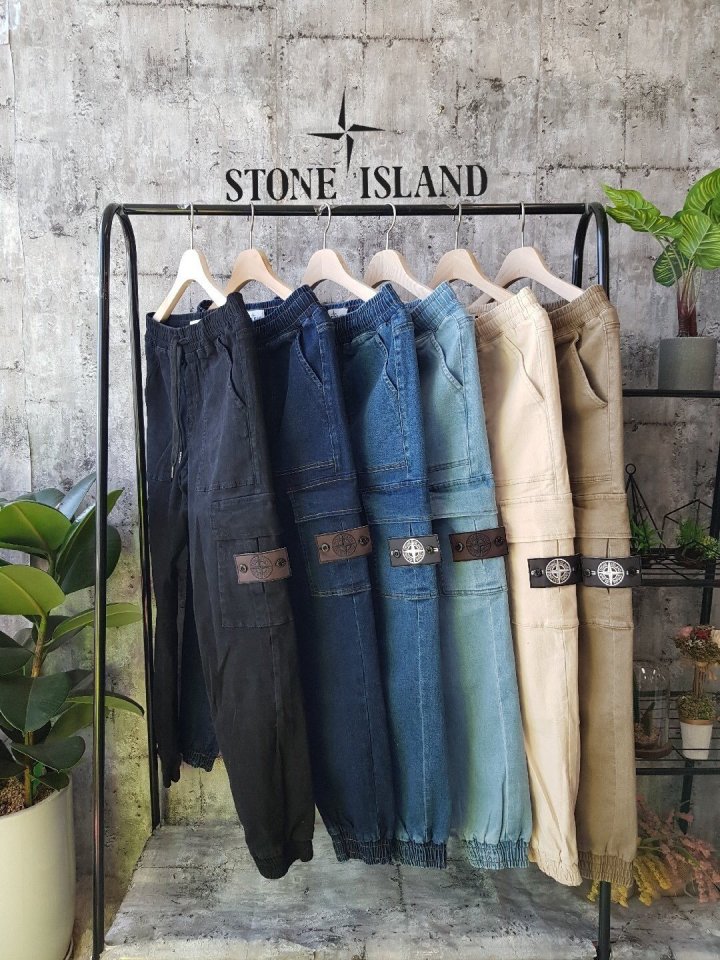 Stone Island 스톤아일랜드 베이직 스판 .조거.팬츠