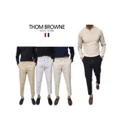 Thom Browne 톰브라운 반밴딩 9부 치노 면슬랙스