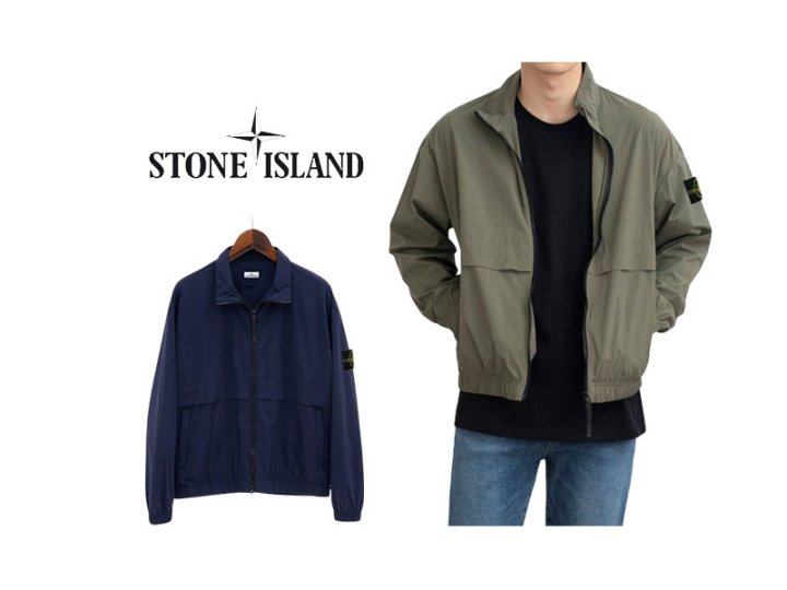 Stone Island 스톤아일랜드 2way 풀집업 나일론 바람막이