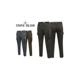 Stone Island 스톤아일랜드 사이드포켓 지퍼 슬림팬츠