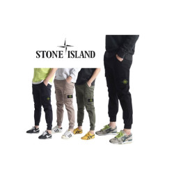 Stone Island 스톤아일랜드 뒤포인트 면스판 카고 조거팬츠