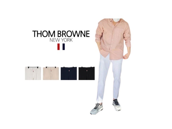 Thom Browne 톰브라운 포인트 린넨 9부 슬랙스