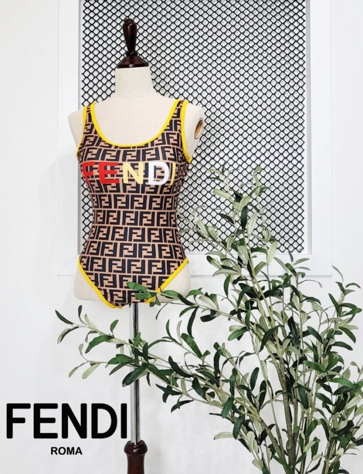 Fendi  프린트 FF 로고 수영복_여성용