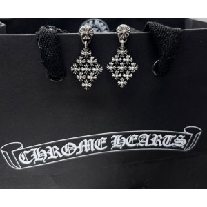 Chrome Hearts 크롬하츠 CH PLUS RHOMBUS X크로스 귀걸이 silver.925 [1:1제작] 남녀공용