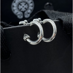 Chrome Hearts 크롬하츠 CH PLUS 클래식 라운드 스파이크 링 귀걸이 silver.925 [1:1제작] 남녀공용