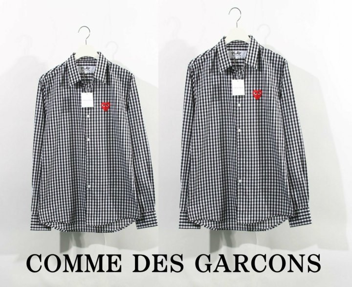 Comme des Garcons 꼼데가르송 커플 고방체크셔츠