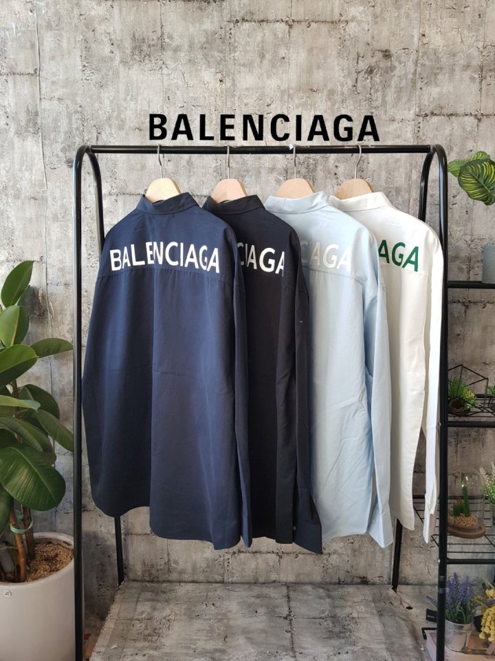 BALENCIAGA 발렌시아가 베이직  백로고 워싱셔츠 2