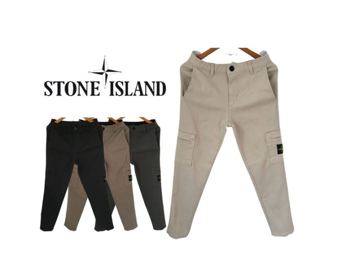 Stone Island   스톤아일랜드 뒤포인트 히든밴딩 카고면바지