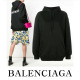 BALENCIAGA  발렌시아가 백로고 네임 커플 후드티셔츠