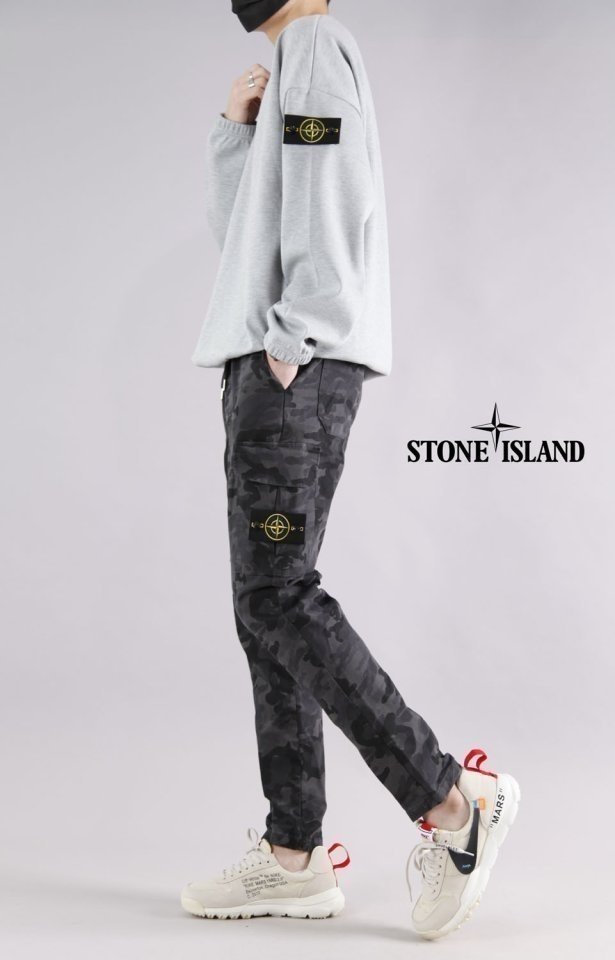 Stone Island 스톤아일랜드 카모밴딩팬츠(스판)