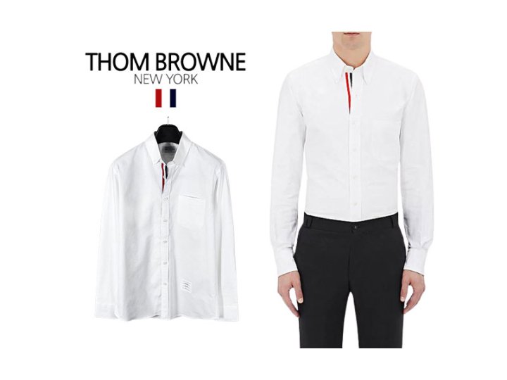 Thom Browne 톰브라운 프리미엄 옥스포드 포켓 긴팔 셔츠