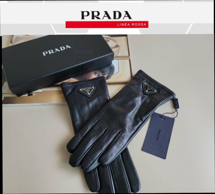 Prada 프라다 여성용  레더장갑