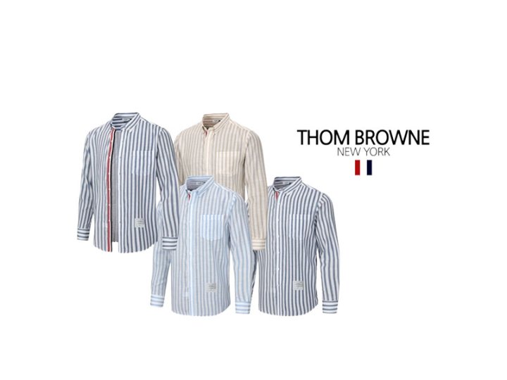 Thom Browne 톰브라운 히든삼선 린넨 셔츠