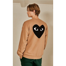 Comme des Garcons 꼼데가르송 백 블랙 하트 맨투맨