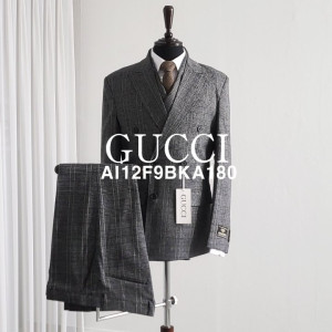 GUCCi 구찌 폴링 글렌체크 3피스 더블 셋업