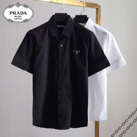 Prada 프라다 패치 베이직 반팔 셔츠