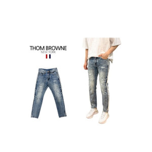 Thom Browne 톰브라운 포인트 사이드라인 청바지