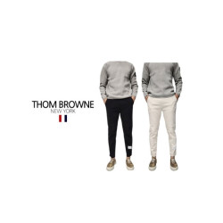 Thom Browne 톰브라운 코튼 스판 밴딩 바지