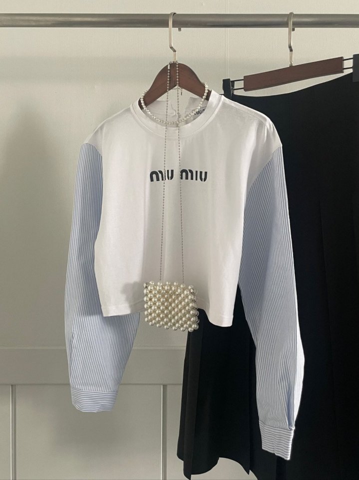 Miumiu 미우미우 여성 셔츠 슬리브