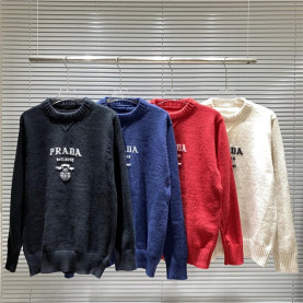 PRADA 프라다  872 로고 니트