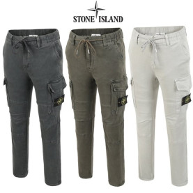 Stone Island 스톤아일랜드 슬림핏 피그먼트 스판 카고팬츠