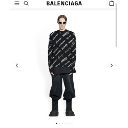 BALENCIAGA 발렌시아가 LOGO mania 니트