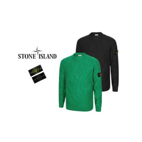 Stone Island  스톤아일랜드 패턴 케이블 패치 니트