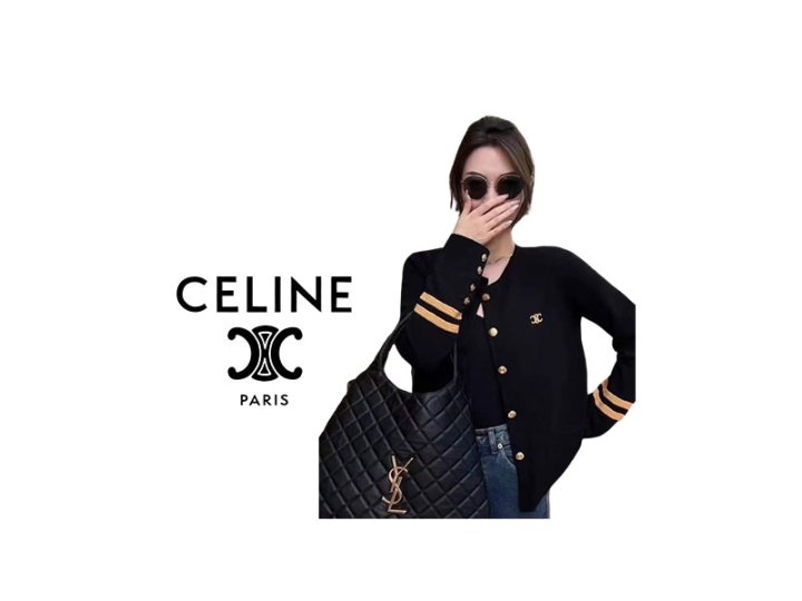 CELINE 셀린느 골드 포인트 가디건