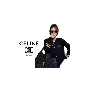 CELINE 셀린느 골드 포인트 가디건