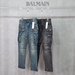 Balmain 발망 바이커  카고 청바지