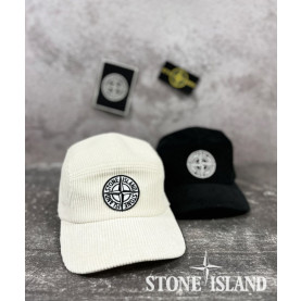 Stone Island 스톤아일랜드 컴퍼스 B&W 리미티드 자수로고 코듀로이 캠프캡[남녀공용]