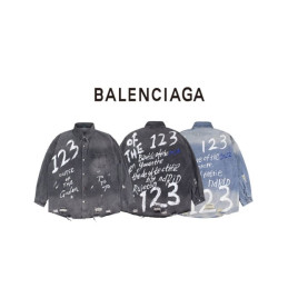 BALENCIAGA  발렌시아가 페인팅 빈티지 청남방