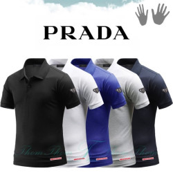 PRADA 프라다 PK 카라 반팔