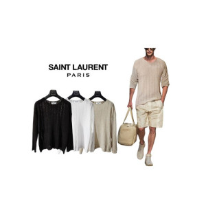 Saint Laurent 세인트로랑 린넨 메쉬 니트