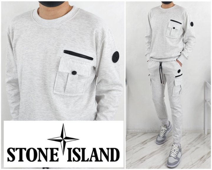 Stone Island 스톤아일랜드 가먼트 지퍼 트레이닝 셋트