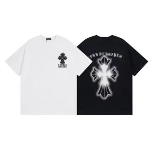 Chrome Hearts 크롬하츠 레이어드 분사 크로스 반팔