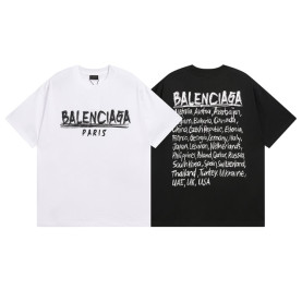 BALENCIAGA  발렌시아가  국기 로고 반팔