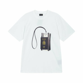 BALENCIAGA 발렌시아가  passport 나염반팔티