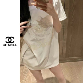  Chanel 샤넬 로즈 비즈라운드티(고퀄)