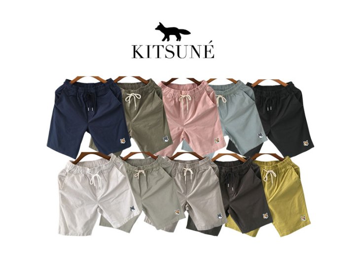 Maison Kitsune 메종키츠네 폭스 린넨 반바지